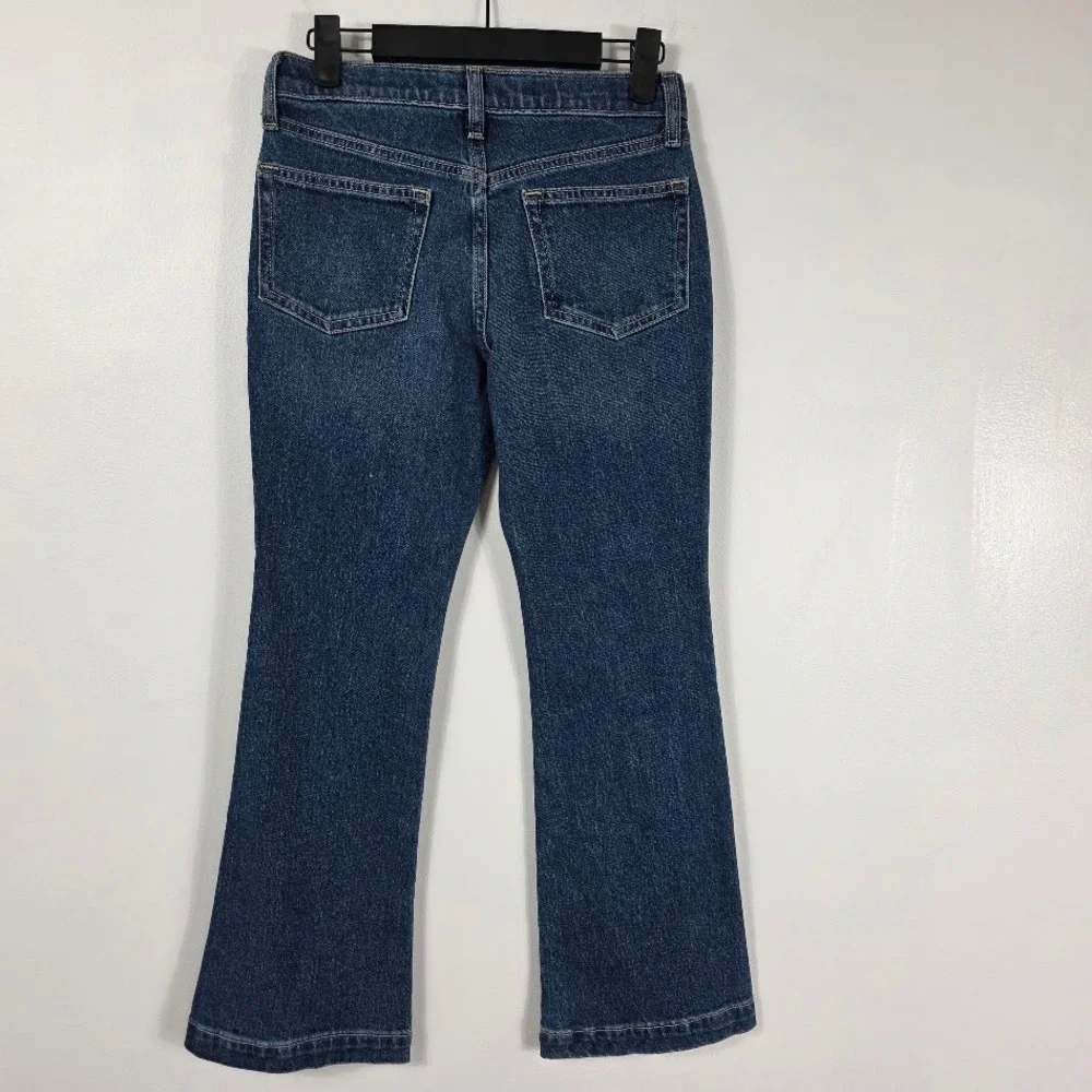 Old Navy‎ Kids Girls High Rise Flare Jeans Blue Size 12 Built In Tough Denim